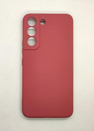 Силиконовый чехол, бампер к samsung galaxy s22 (красное вино) 3