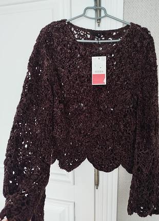 Светр кроше zara 5