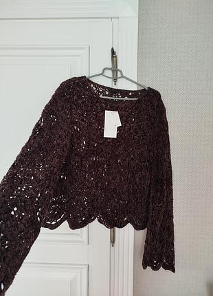 Светр кроше zara 7