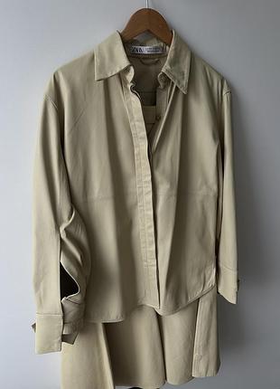 Костюм zara 100% шкіра