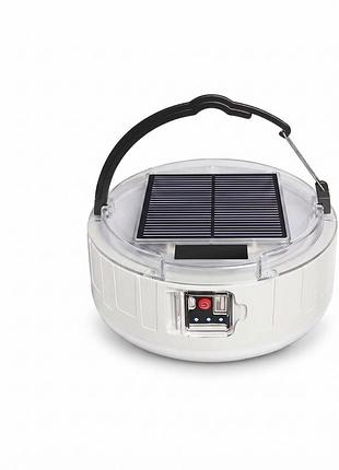 Кемпінгова лампа акумуляторна з пультом — solar charging lamp hp-2009