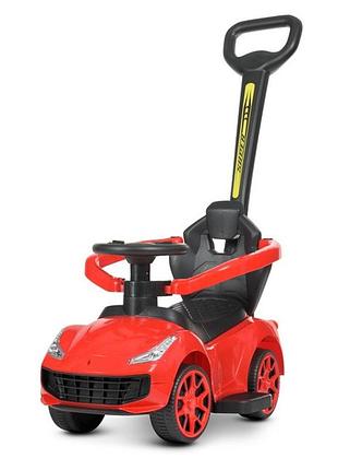 Детская машинка с ручкой spoko sp-608 красный