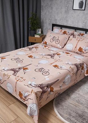 Комплект постільної білизни moon&star бязь gold люкс french mood сімейні 143х210х2 наволочки 2х40х60