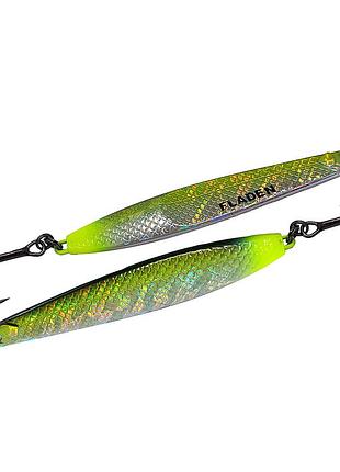Пількер fladen wave sweeper 40g silver/green/yellow (16-134005)