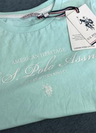 Дитяча футболка  u.s. polo assn. світло-блакитного кольору