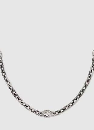 Ланцюжок interlocking g necklace