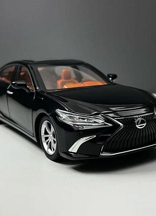 Модель автомобіля lexus es300 1:24 чорна | колекційна diecast модель седан з відкривними елементами