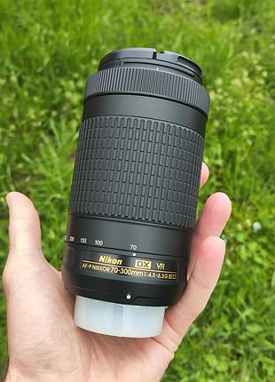 Объектив nikkor 70-300mm f/4.5-6.3g af-p dx ed nikon отличное состояние