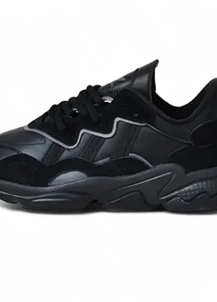 Кроссовки мужские на весну лето осень adidas ozweego black черные