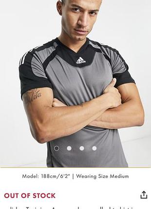 Adidas training aeroready panelled t-shirt in grey