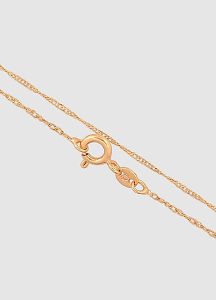 Цепочка xuping цвет позолота 18k "плетение сингапур" длина 45см х 1мм