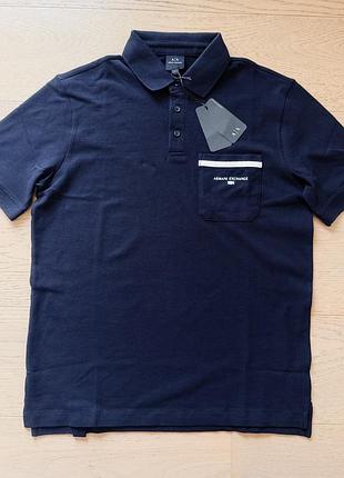 Нова футболка поло armani exchange s pique polo