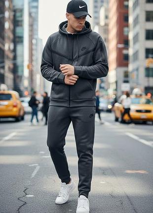 Спортивный костюм мужской серый найк, nike