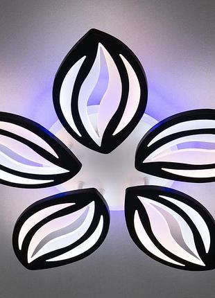 Led-люстра с диммером и подсветкой 8092/5bk led 3color