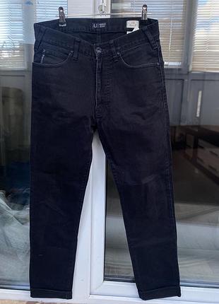 Джинси armani jeans (a|j) чорні j31 regular fit, оригінал