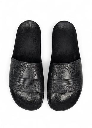 Adidas slides leather 
• black •