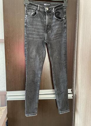 Джинси zara з високою посадкою