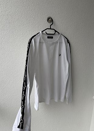 Лонгслів fred perry з лампасами 4