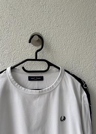 Лонгслів fred perry з лампасами 5