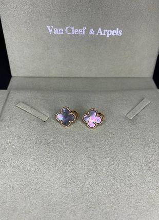 💎new💎брендовые серьги van cleef , vca, клевер, ван клиф ♥️♥️♥️с логотипом