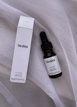 Антиоксидантная сыворотка с витамином с medik8 c-tetra vitamin c antioxidant serum миниатюра, мини, дорожный вариант 8 мл