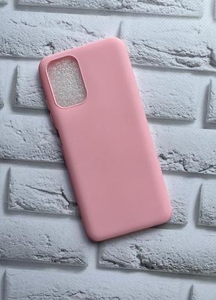 Силиконовый матовый чехол для xiaomi redmi note 10 / note 10s розовый