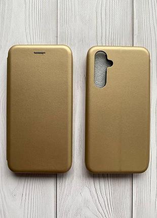 Чохол-книжка на samsung galaxy a54 5g золотий