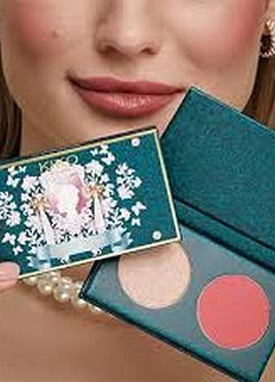 Дуэт румян и хайлайтера bridgerton bouquet kiko milano