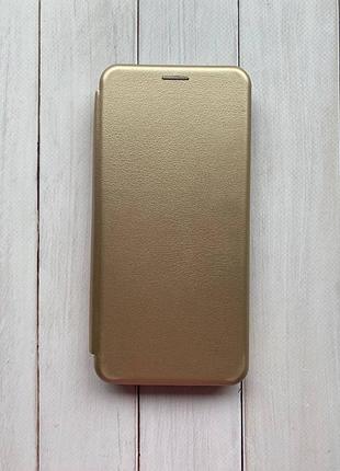 Чехол-книжка на xiaomi redmi 12c золотой