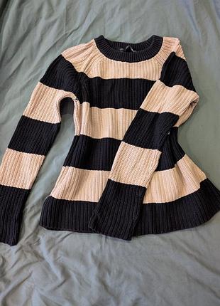Стильный свитер zara knit (m)