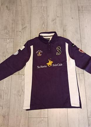 Регбойная рубашка-поло ralph lauren st.moritz