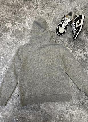 Серое худи с капюшоном converse оригинал 7