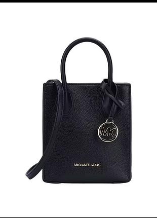 Сумка michael kors чорна шкіряна🔥