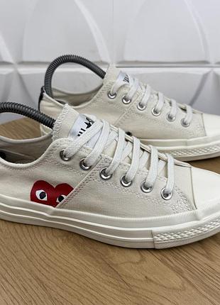 Оригінальні кеди converse x comme des garçons play chuck 70 low