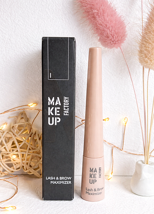 Сыворотка для роста ресниц и бровей make up factory lash &amp; brow maximizer 2,5мл