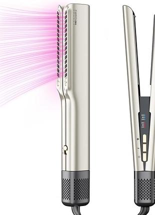 Випрямляч для волосся parwin pro beauty, іонний випрямляч та стайлер для вологого та сухого волосся, професійний повітряний