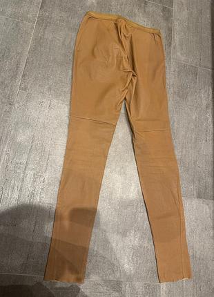 Escada кожаные леггинсы