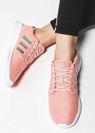 Кросівки adidas qt racer у коралово-рожевому кольорі оригінал