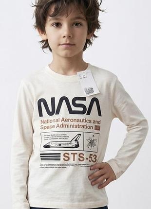 H&m лонгслив nasa футболка з малюнком