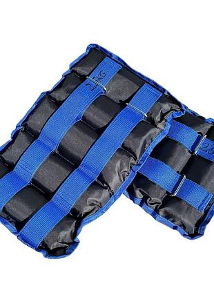 Утяжелители-манжеты для рук и ног 2x2,5 кг g8833-5bl tia-sport