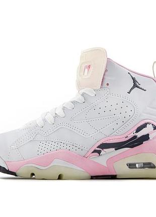 Кросівки air jordan 6 mvp shy pink рожеві джордани 6