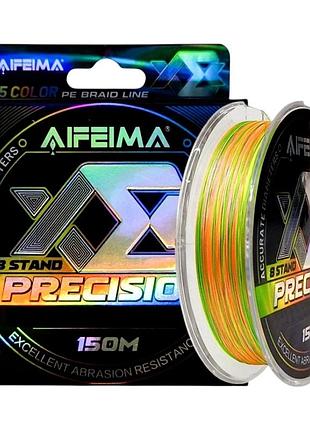 Шнур рибальський feima precision multicolor 0.08мм 7.27 кг 150м