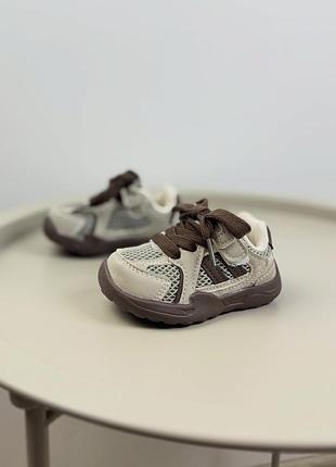 Детские кроссовки бежевые 1757 17