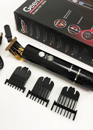 Профессиональная окантовочная машинка geemy gm-6605 для стрижки волос, окантовки, бороды и усов shop