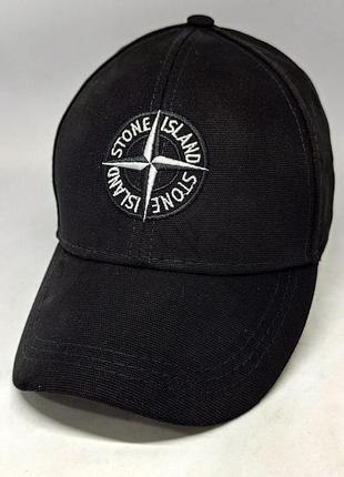 Кепка / бейсболка черная stone island
