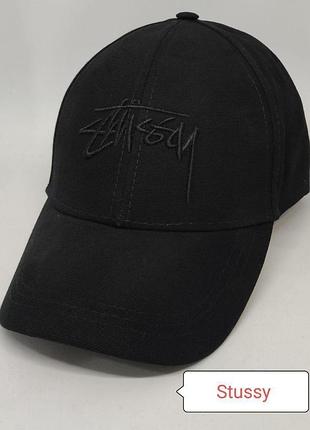 Кепка/бейсболка чорна stussy