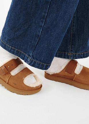Жіночі сандалії-слайди ugg women's greenport strap slide.