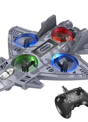 Самолет на радиоуправлении fighter cz35s, rc самолёт с подсветкой, 3d трюки, аккумуляторный, до 80 м