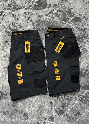 Нові робочі чоловічи карго шорти dewalt work оригінал в наявності 2 штуки розмір xl темно-сірого кольору