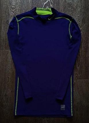 Мужское спортивное компрессионное худи nike pro combat hyperwarm размер m